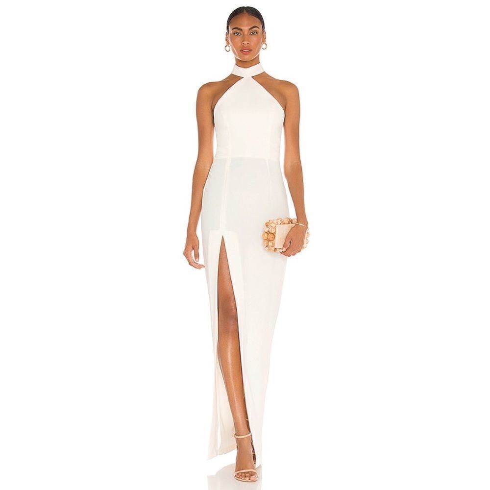 Amanda Uprichard Queen Gown in Ivory. Size small